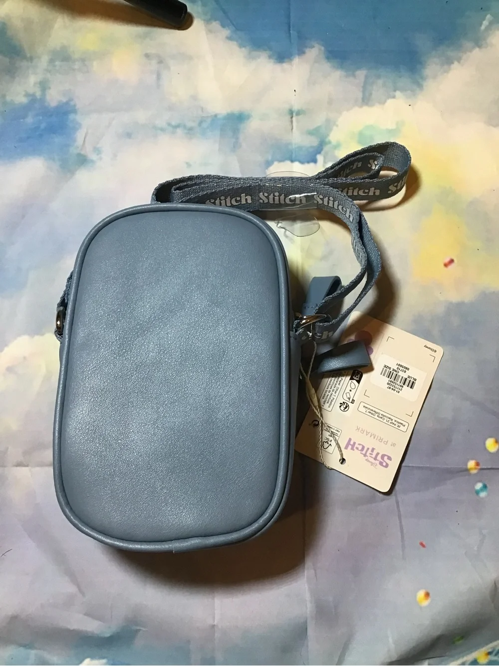 Disney primark stitch and Scrump blue crossbody cell phone holder bag-new - Picture 2 of 3